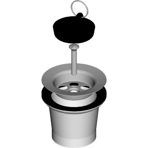 LIV Izlivni ventil za pomivalno korito rešetka Ø 70 mm