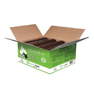 Greenheat Lesni briketi Premium v kartonu 10 kg