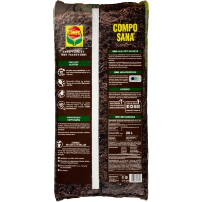 Compo Sana Substrat za zelene rastline in palme 20 l