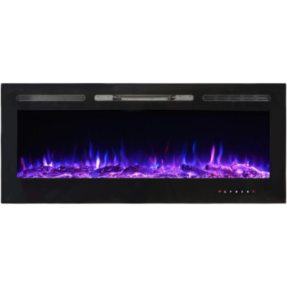 El Fuego LED električni kamin Luzern z ogrevanjem zatemnilen 1,8 kW