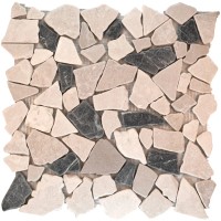 Mozaična ploščica iz lomljenega mozaika Biancone Java 30 cm x 30 cm