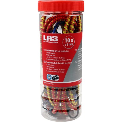 Las komplet pajkov s kavljem za prtljago 10-delni