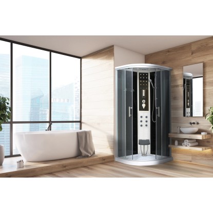 Sanotechnik Kompletna parna tuš kabina Relax 90 cm x 90 cm x 215 cm