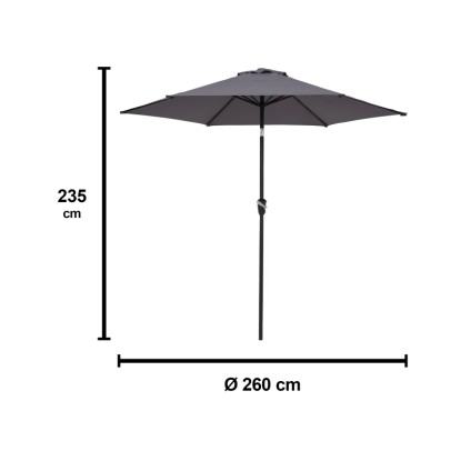 Sedežna garnitura Townsville 8-delna aluminij antracit