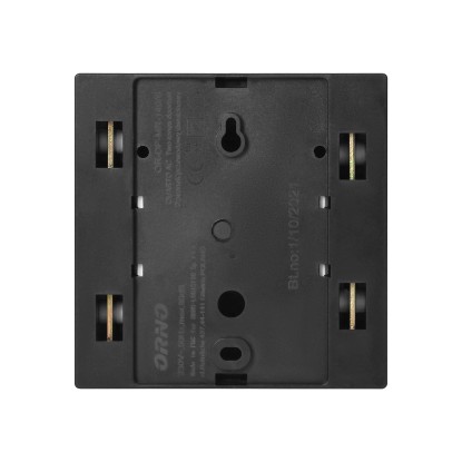 Orno Dvotonski zvonec Quarto Mini AC 230 V črn