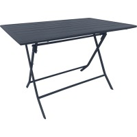 Zložljiva miza Toconao pravokotna antracit 110 cm x 70 cm