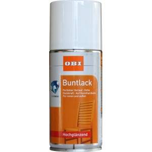 OBI Barvni lak v spreju čisto beli visoko sijajni 150 ml