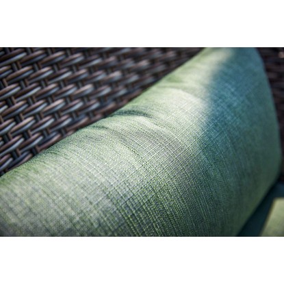 Komplet balkonskega pohištva Aliceville 3-delni poliratan zeleno-siva