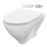 Cersanit Viseča WC školjka Mille Clean On + WC pokrov Slim