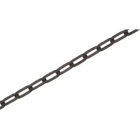 LUX-TOOLS Okrasna veriga Črna 4 mm x 4 mm Metrsko blago