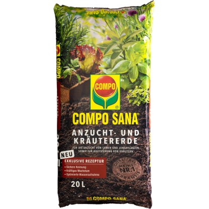 Compo Sana Substrat za setev in zelišča 20 l