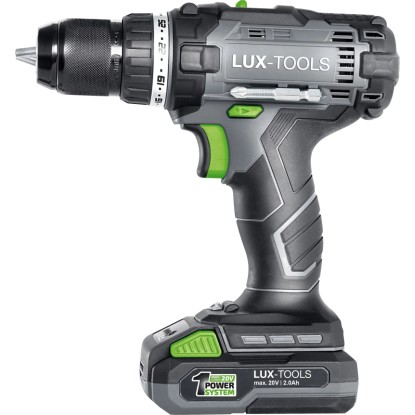 LUX-TOOLS Akumulatorski vrtalni vijačnik set 1 PowerSystem A-BS-20