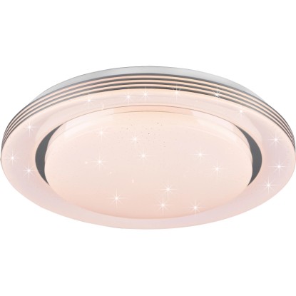LED stropna svetilka zvezdnato nebo Atria Ø 58 cm bela