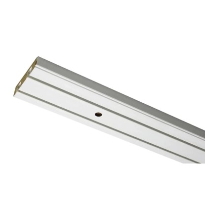 Gardinia Tračno vodilo za zavese 2-kanalna GE2 Bela 180 cm