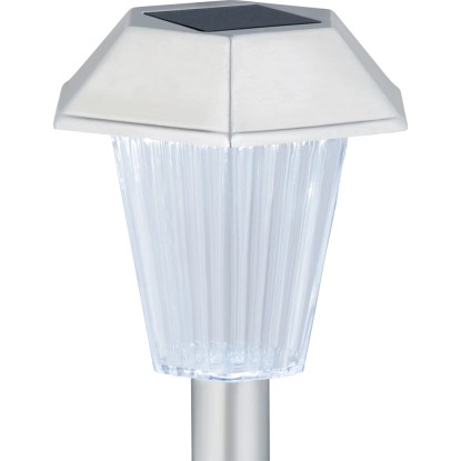 LED solarna vbodna svetilka Roledo srebrna