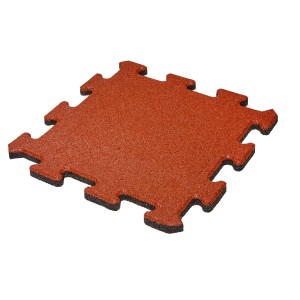 MAX3 Gumijasta ploščica Puzzle 500 mm x 500 mm x 25 mm rdeča