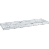 Stenska polica Carlton 60 cm x 24 cm x 3,8 cm beli marmor