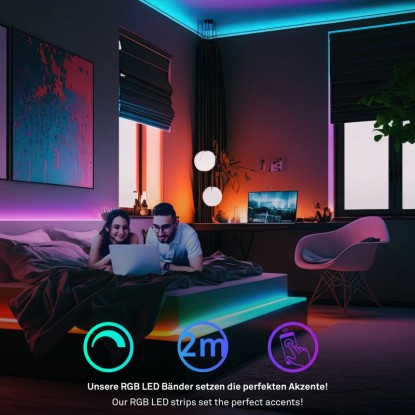 Briloner Pimp your Stripe LED trak začetni komplet Smart RGB/W-funkcija 2 m