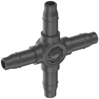 Gardena 4-smerna spojka 4,6 mm (3/16") za natančno spremembo smeri 10 kosov