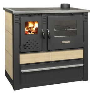 Pro-termo Kaminska peč Panonia desni izhod 10 kW bež