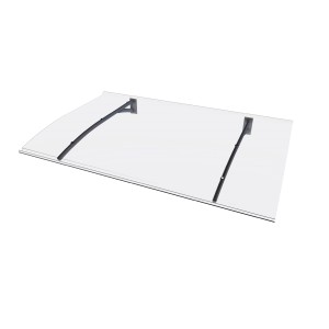 Nadstrešek za vhod PT Secco videz nerj. jekla/prozoren 22 cm x 150 cm x 90 cm