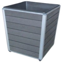 Korito za rastline iz WPC Monaco 27 cm x 27 cm x 28 cm antracitno