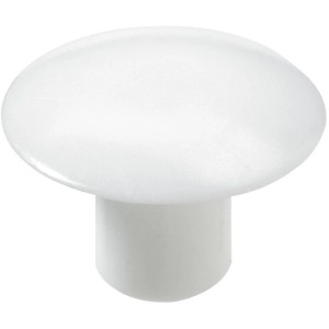 Hettich Okrasna kapica za vtiskovanje Ø 5/12 mm umetna masa bela 20 kos