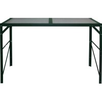 Vitavia aluminijasta miza z 1 odlagalno povrišino HKP 121 cm x 54 cm Smaragdna