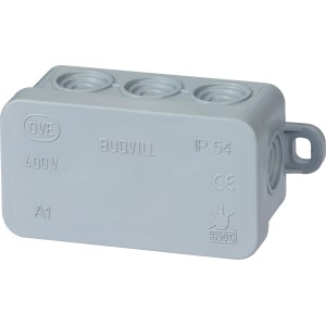 Razdelilna doza nadometna 75 mm x 45 mm siva IP54