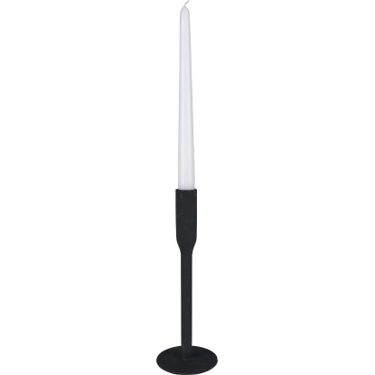 Svečnik Minimalist Zen Aluminij 25,5 cm Črn