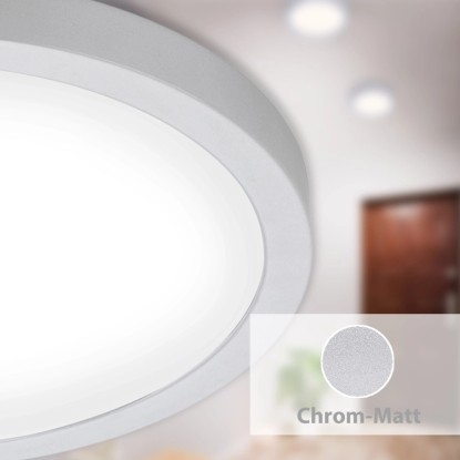 Briloner LED stropna in stenska svetilka Fire mat kromirana