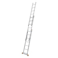 Večnamenska aluminijasta lestev 3 x 7 klinov