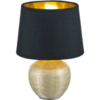 Trio Namizna svetilka Luxor H: 26 cm črno-zlata