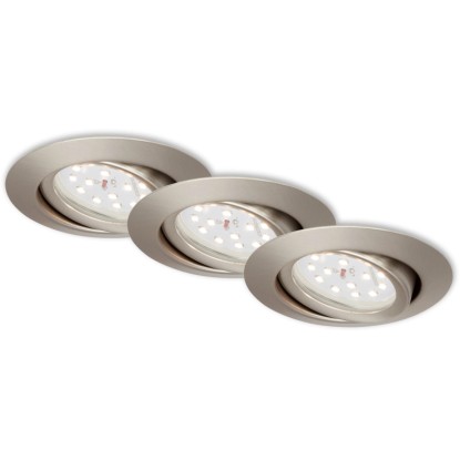 Briloner LED vgradna svetilka mat nikelj