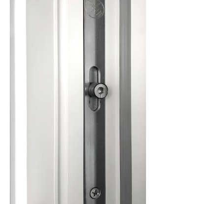 Stranska vhodna vrata iz umetne mase 98 cm x 198 cm K504 levo bela/antracit