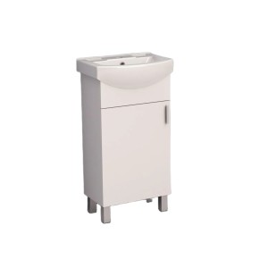 Kopalniška omarica z umivalnikom Alora bela