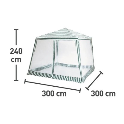 Paviljon Vincente z mrežo proti komarjem 240 cm x 300 cm x 300 cm