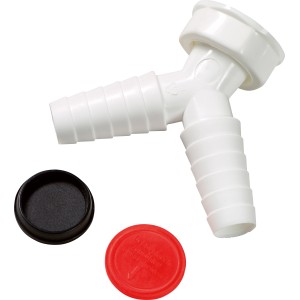 Dvojni natični cevni nastavek 30,3 mm (G1) x Ø 20 mm Bela