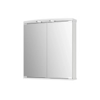 Jokey Omarica z ogledalom Ampado LED 60 cm x 66 cm x 21 cm bela