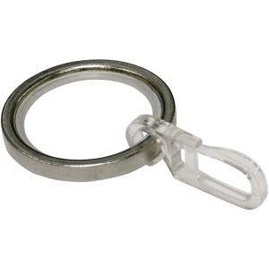 Gardinia Obročki Chicago z drsnimi vložki Nerjavno jeklo 10 kosov