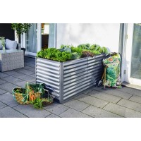 Kovinska visoka greda Anracit 150 cm x 70 cm x 70 cm
