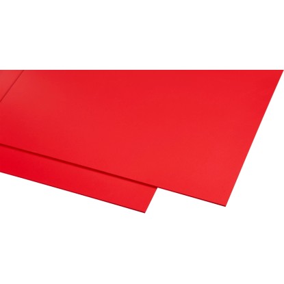Plošča iz umetne mase Guttagliss Hobbycolor rdeča 50 cm x 25 cm