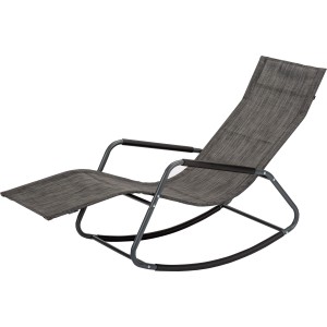 Acamp Gugalni ležalnik Rockstar antracit