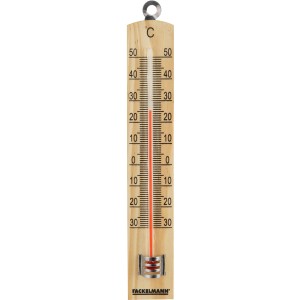 Fackelmann Leseni termometer 18 cm naravne barve