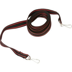 Vlečni jermen z vponkama Črno-rdeč