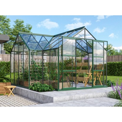 Vitavia rastlinjak Sirius ESG 3 mm Smaragden 13 m² s temeljem
