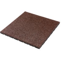MAX3 Gumijasta ploščica 500 mm x 500 mm x 25 mm rjava
