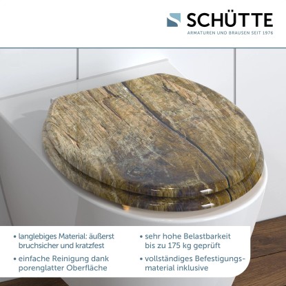 WC-deska Eisl Solid Wood, leseno jedro