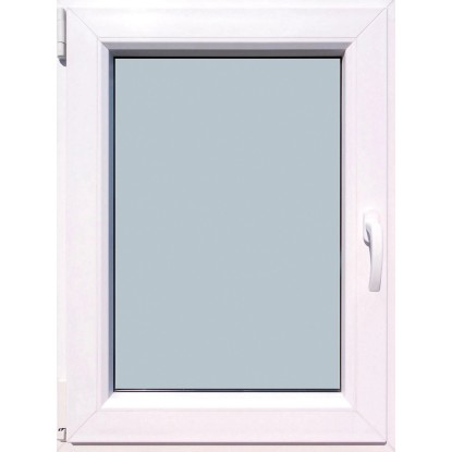 Okno iz umetne mase vrtljivo belo Š: 100 cm x V: 100 cm prislon D
