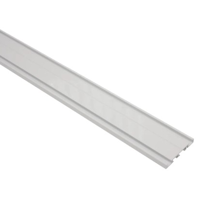 Gardinia Aluminijasto vodilo za zavese 2-kanalno Belo 200 cm
